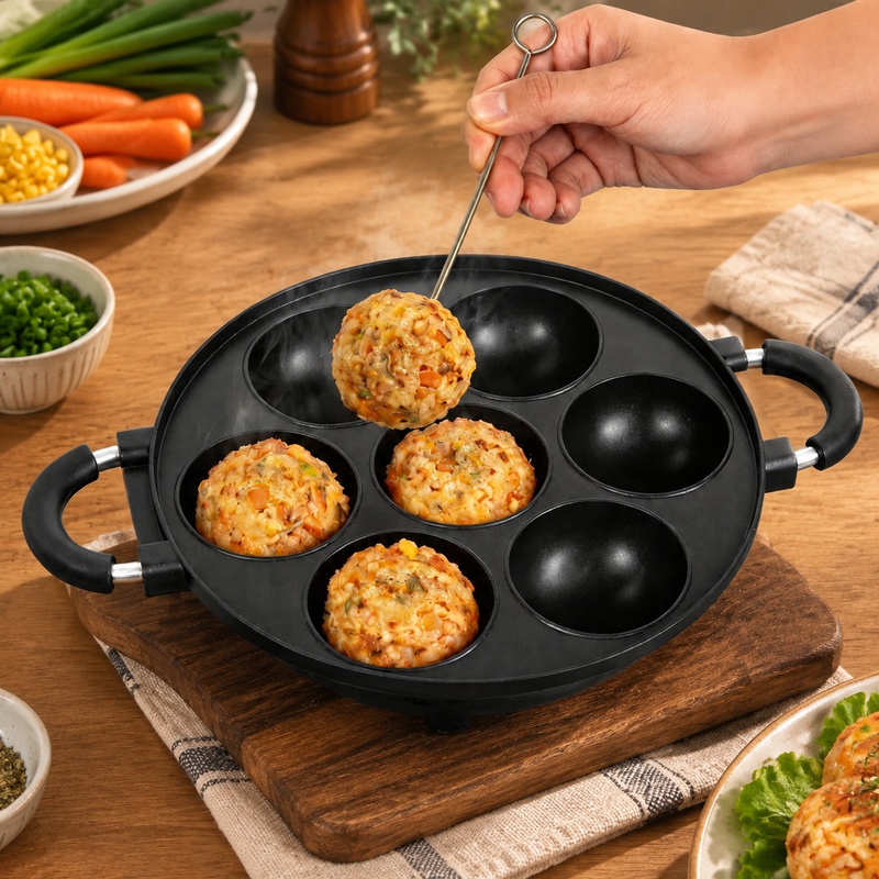 Алюминиевая форма на 7 ячеек д – обзор и цена Egg Waffle Pan
