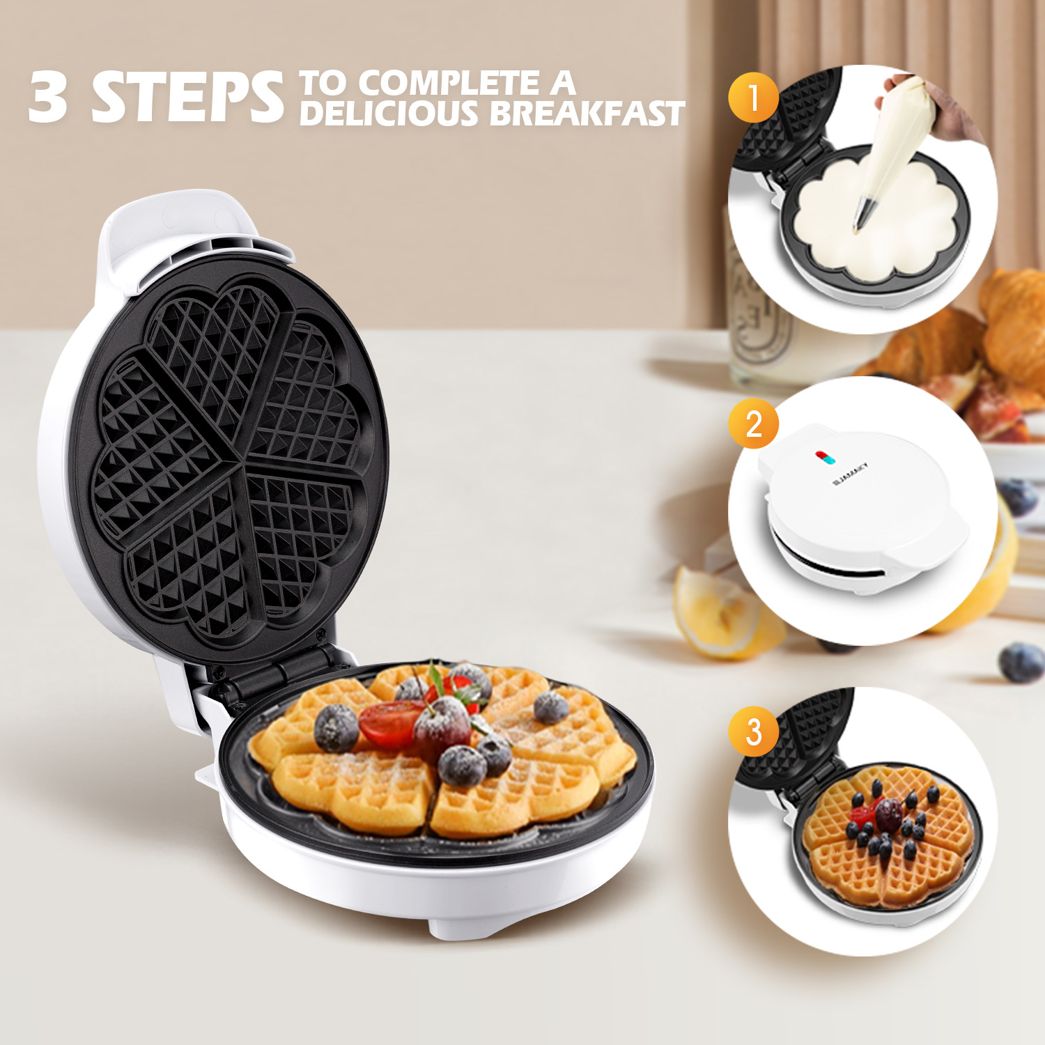 Формы для вафель для завтрака, – обзор и цена Mini Pancake Griddle